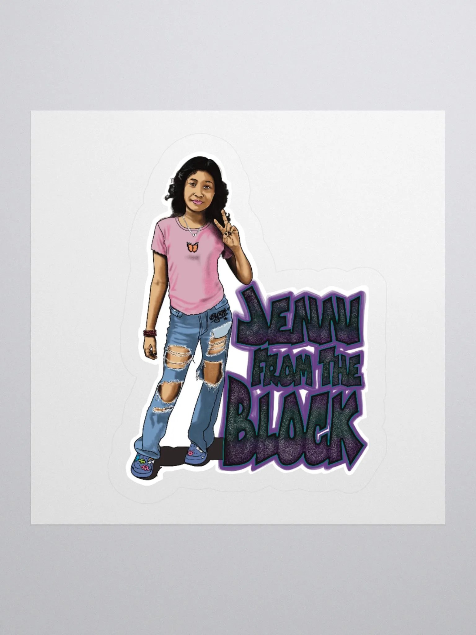 Jenni From Da Block Sticker product image (1)