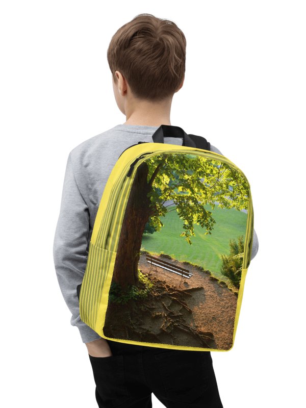 Design-backpack - Park bench under a tree (Light-colored Design) product image (2)