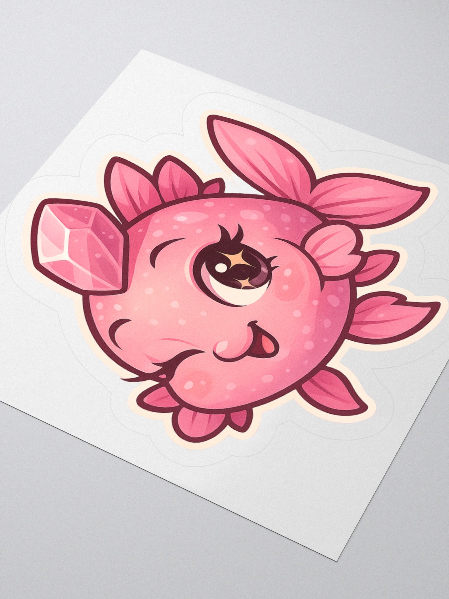 Pink Quartz Fish Sticker product image (5)