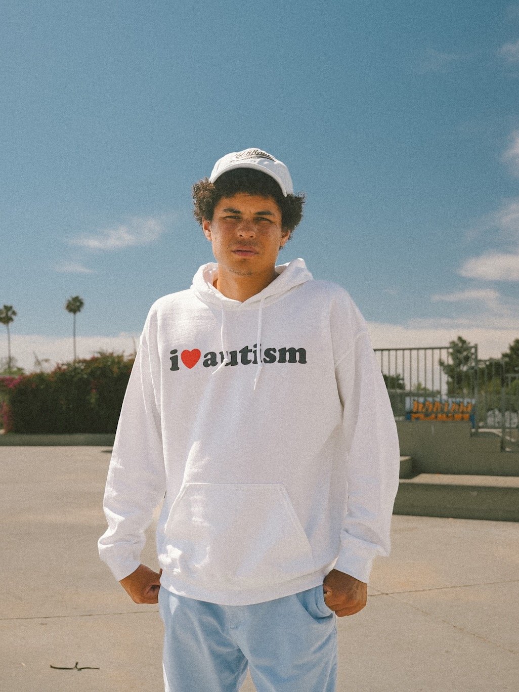 I Heart Autism White Hoodie product image (1)