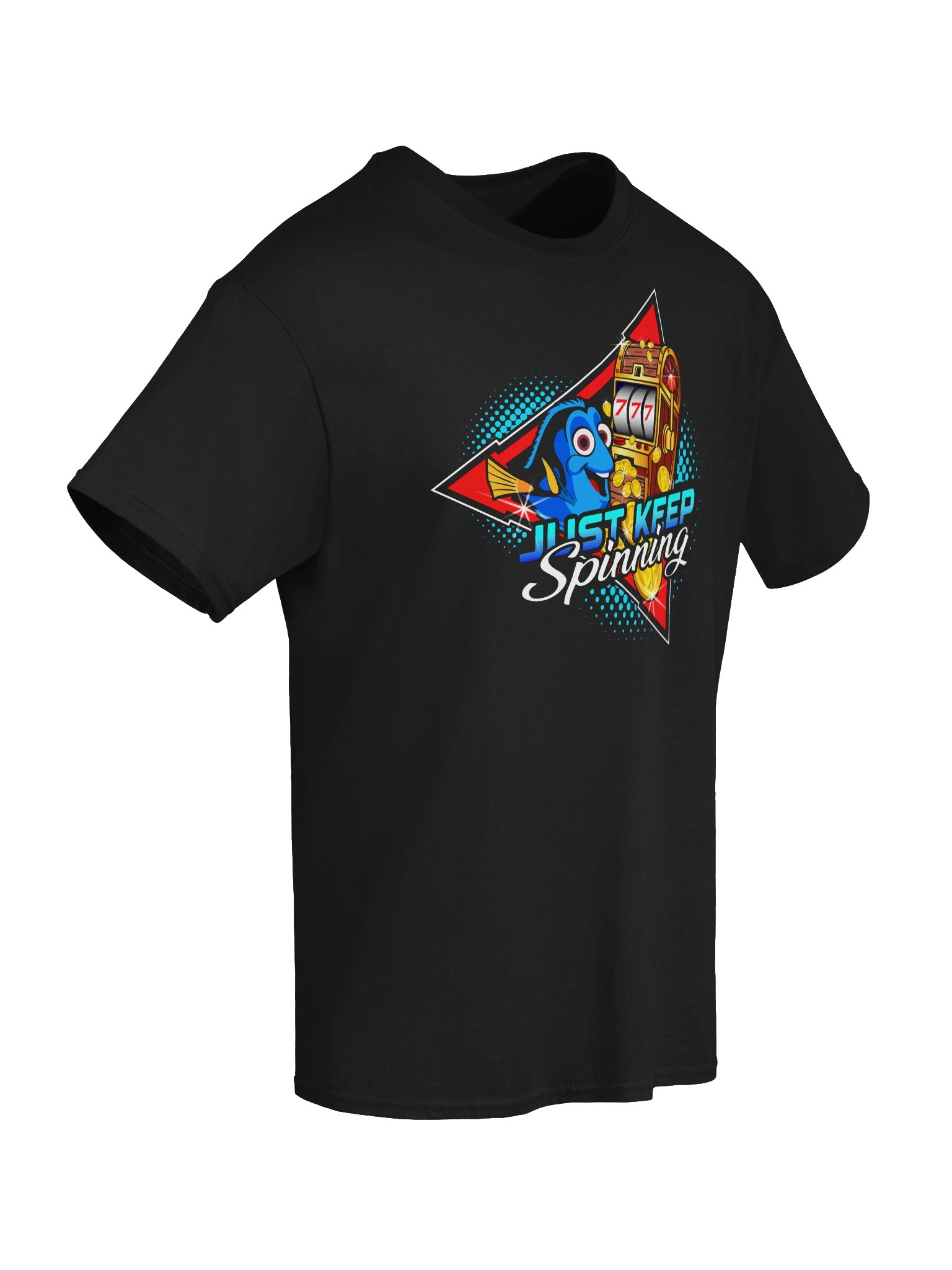 Just Keep Spinning Disadvantage Players T-Shirt - Black product image (6)