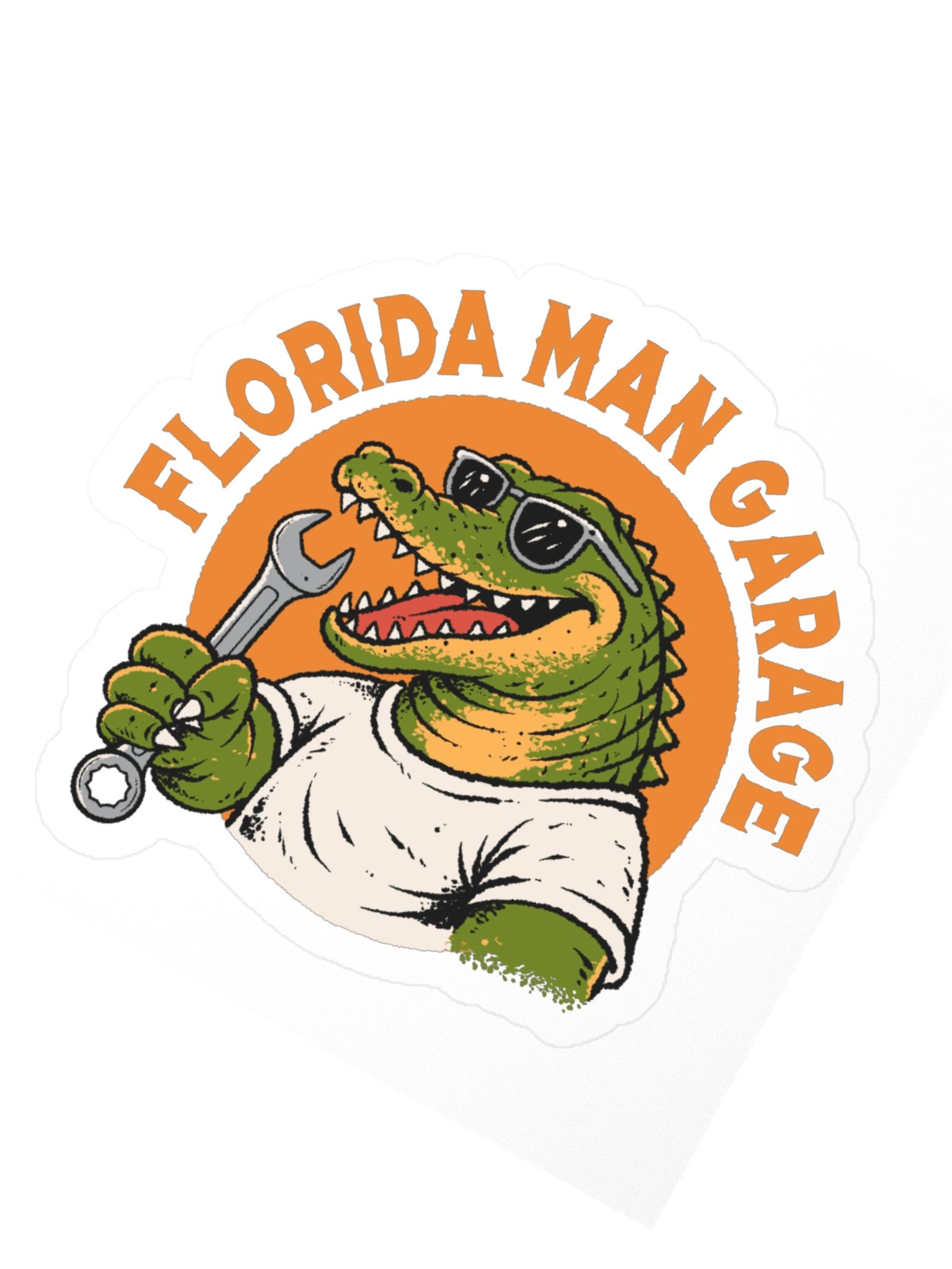 Florida Man Garage Sticker product image (6)