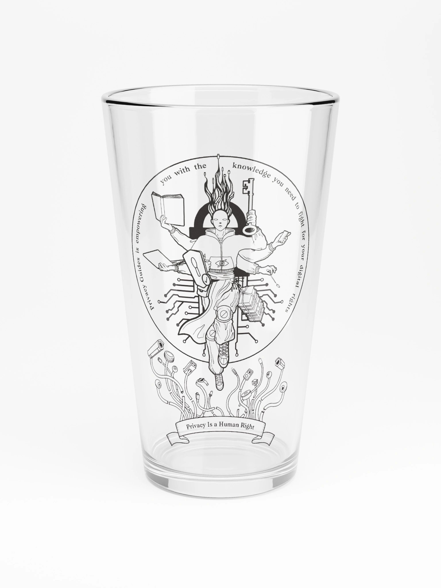 Defender of Privacy - Pint Glass product image (3)