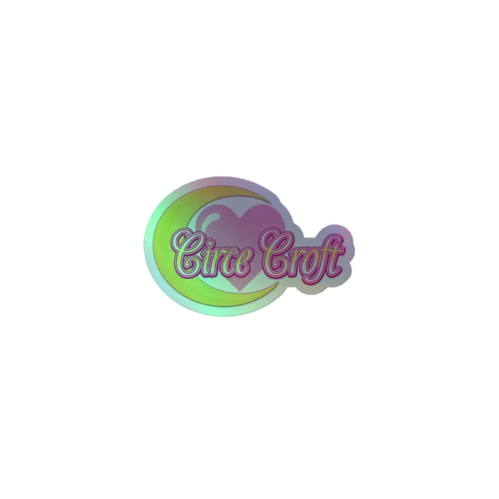 Logo Holographic Love Sticker product image (1)