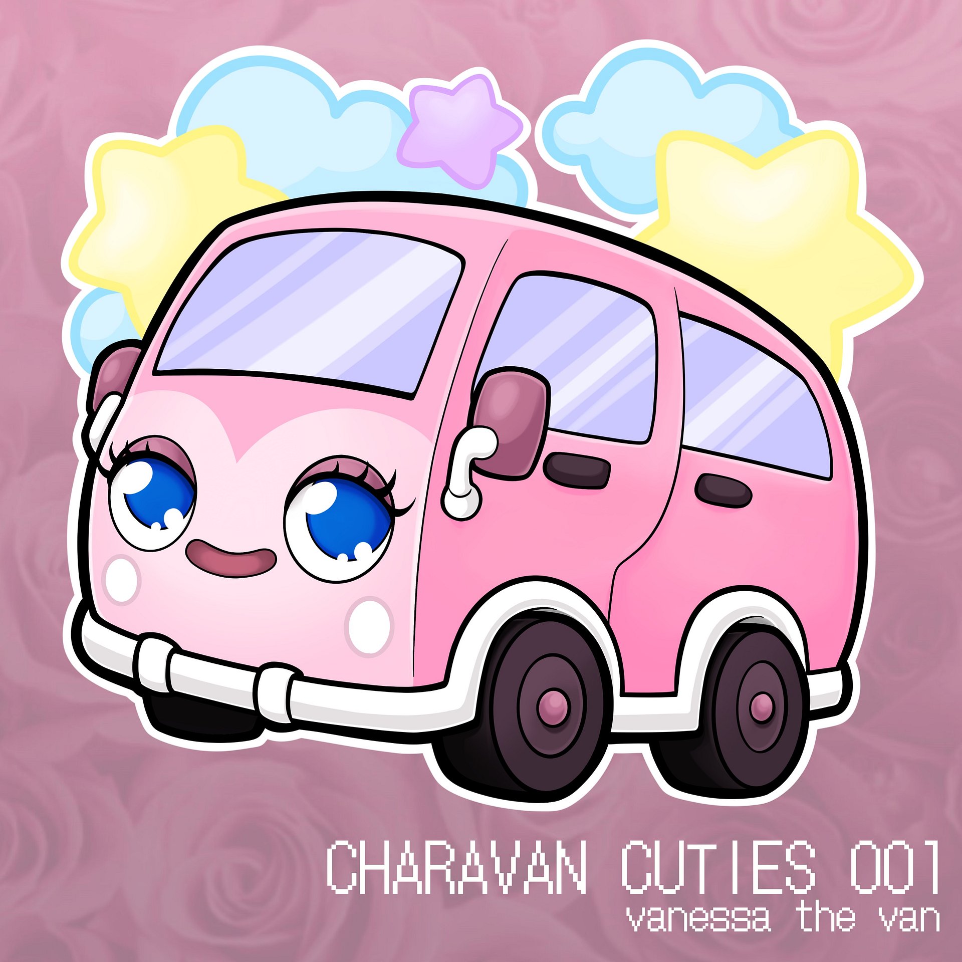 Vanessa the Van Sticker - Charavan Cuties Series 001 product image (1)