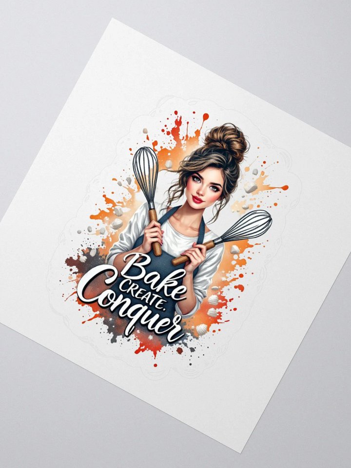 Bake, Create, Conquer Kiss Cut Stickers product image (6)