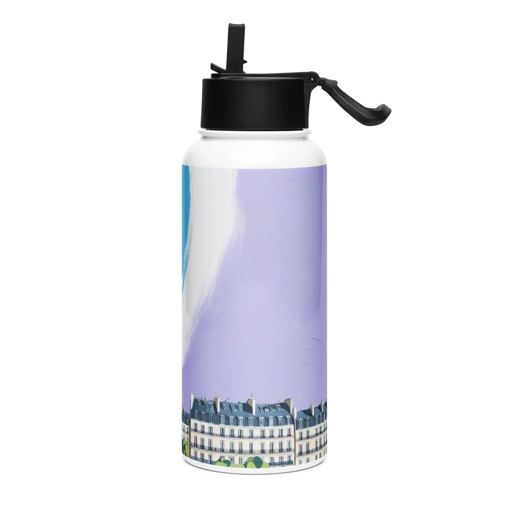 Artistic Paris Themed Water Bottle product image (3)