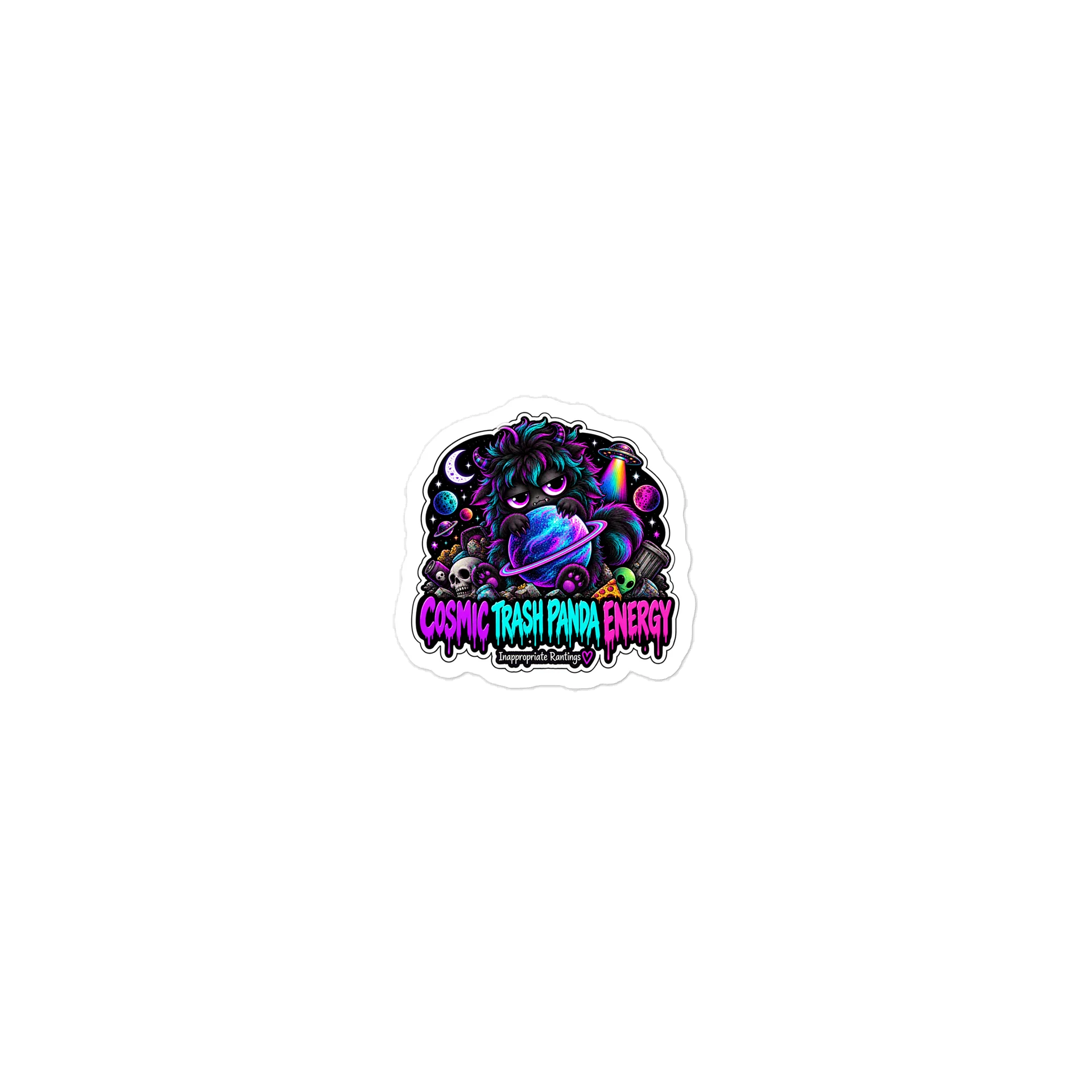 Cosmic Trash Panda Energy Sticker product image (1)