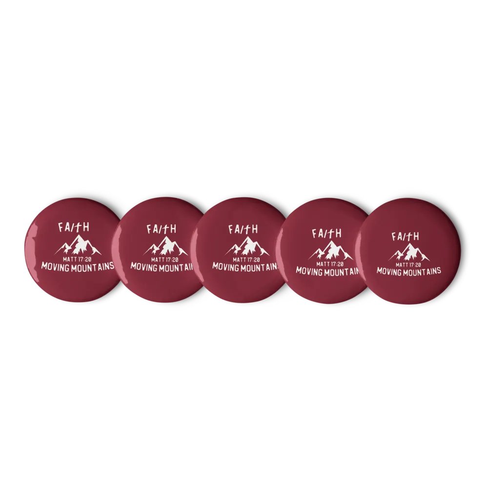 Faith Moving Mountains Pin Sets: Maroon product image (1)