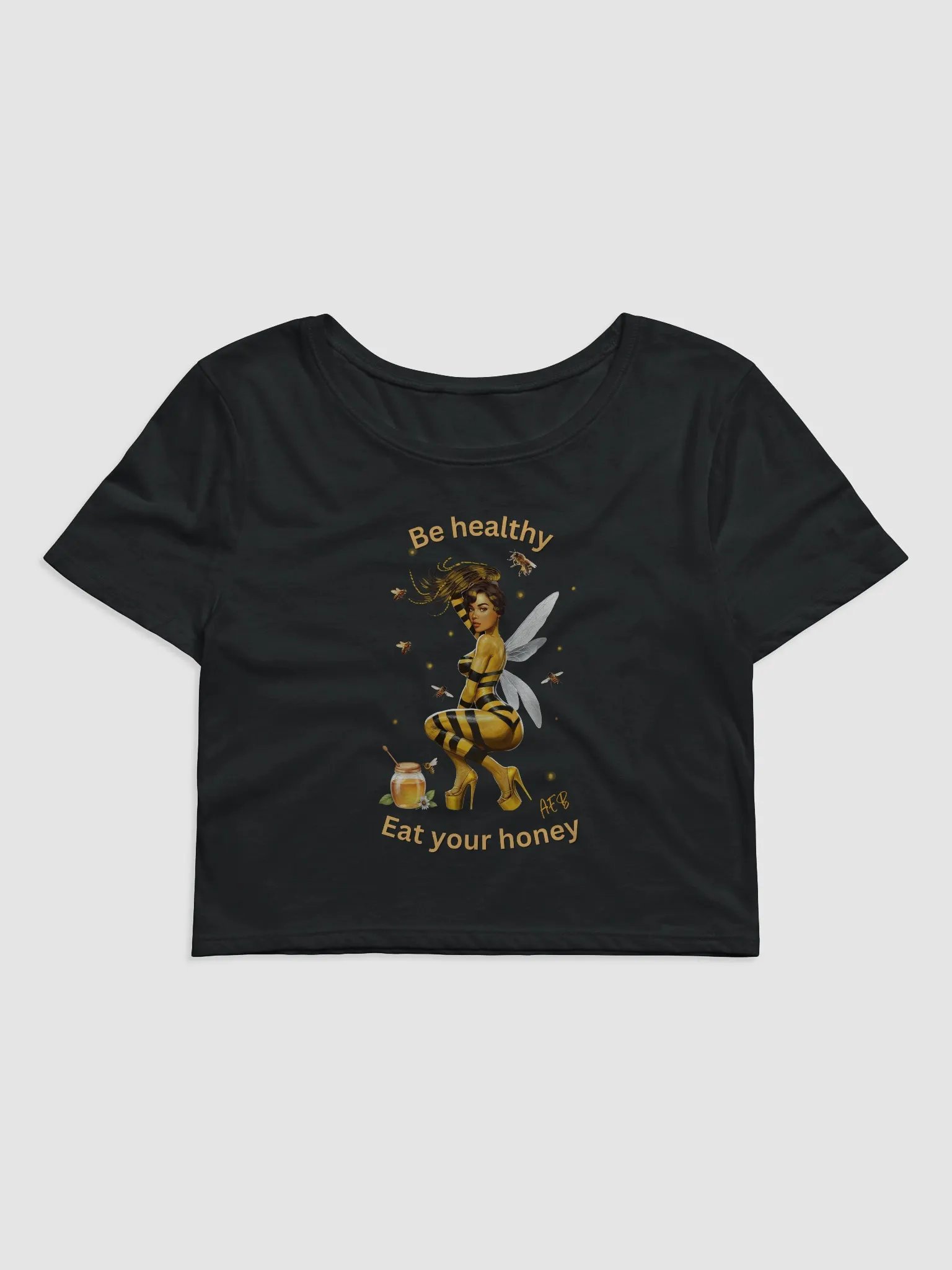 Bee-Healthy Women's Crop Tee product image (3)