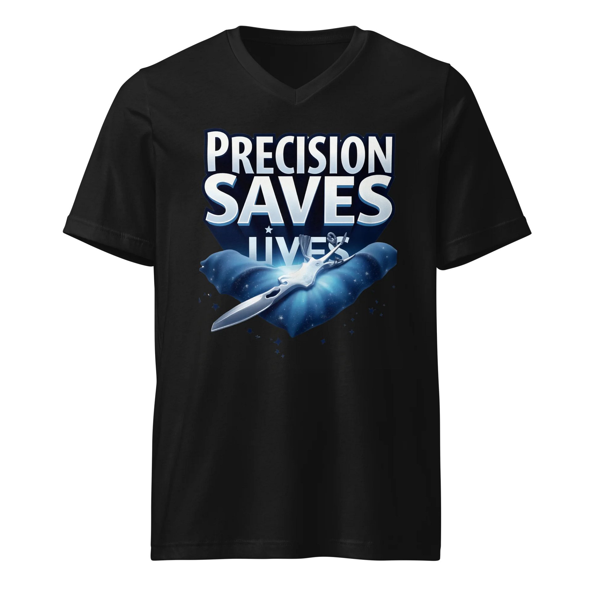 Precision Saves Lives V-Neck Tee product image (1)