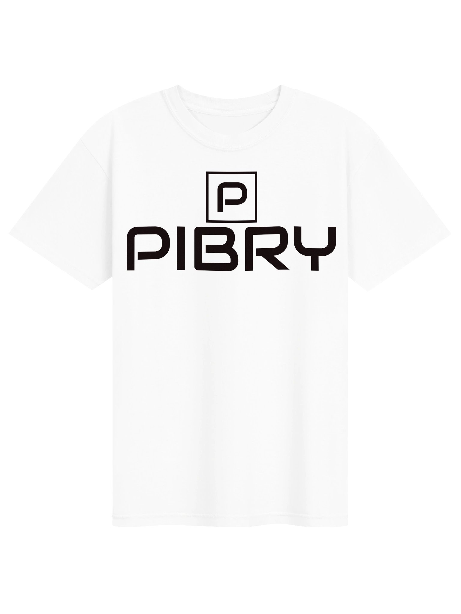 PIBRY Classic Stacked Logo Tee – Black Logo product image (17)