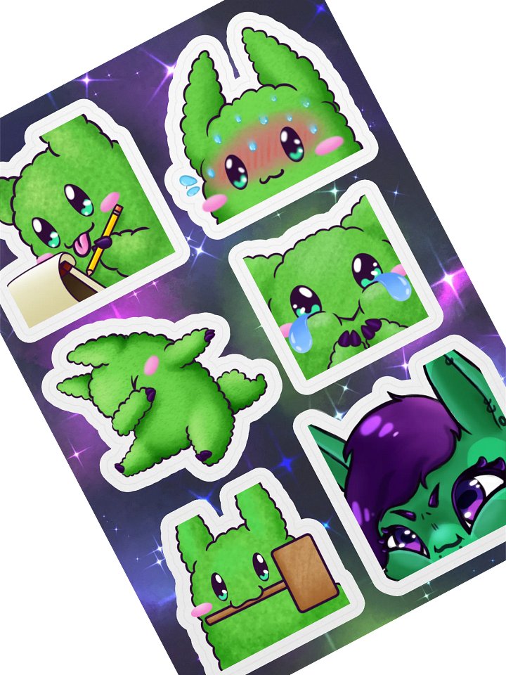 Hneus w/ Gremlin - Sticker Sheet product image (1)