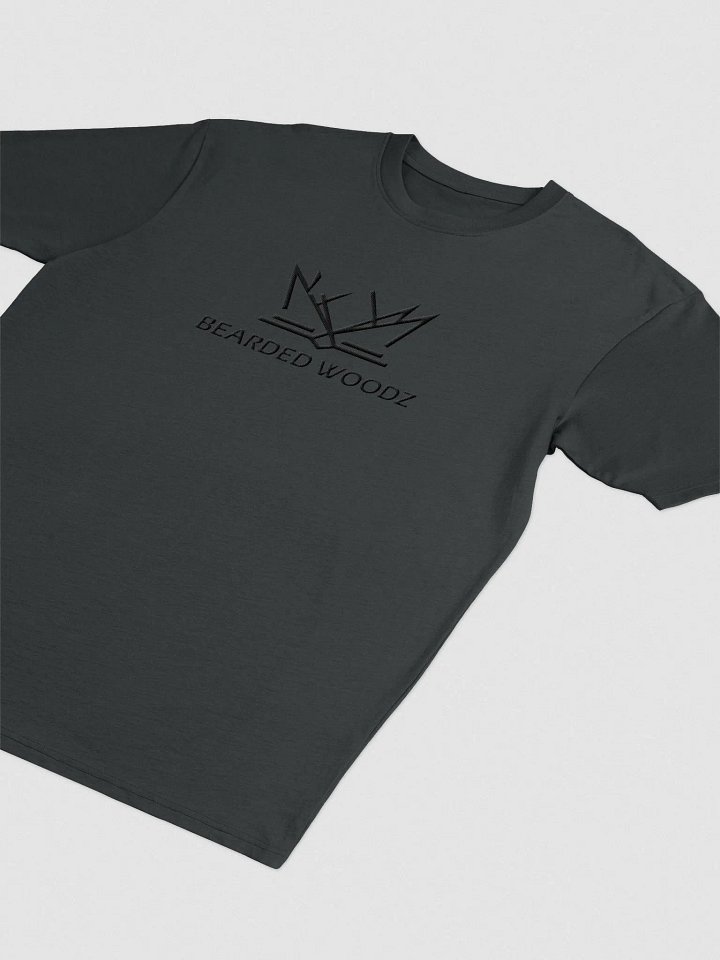 Men's Classic Bearded Woodz T-Shirt (Black Embroidery) product image (2)