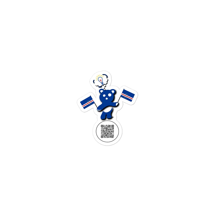 Cabo Verde — Country Bear Sticker | BehrBrained Media product image (1)