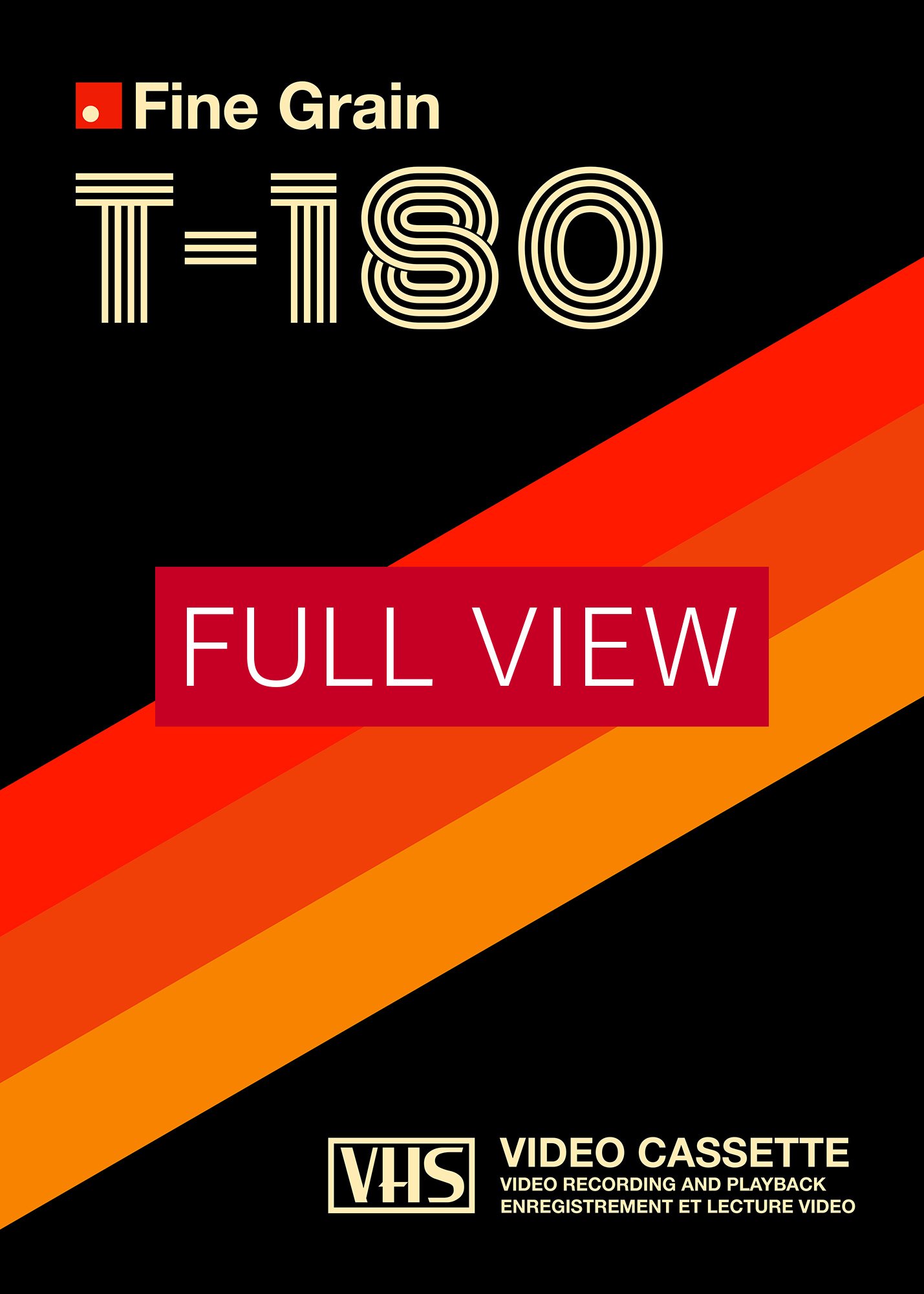 Retrowave poster: VHS cassette case T-180 [retrowave/vaporwave] — retrowave poster, aesthetic print, retrowave art, 80s wall decor product image (3)