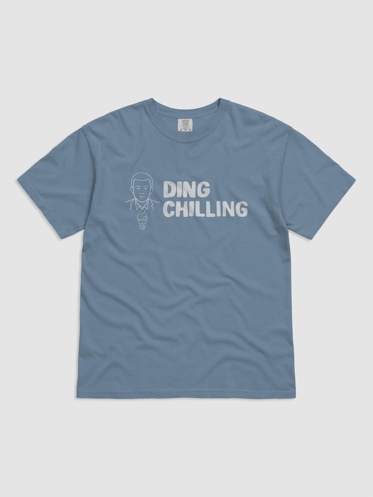 Ding Chilling [4a] – Funny Chess Meme Design | White Line Art for Light Colors | T-Shirt product image (8)