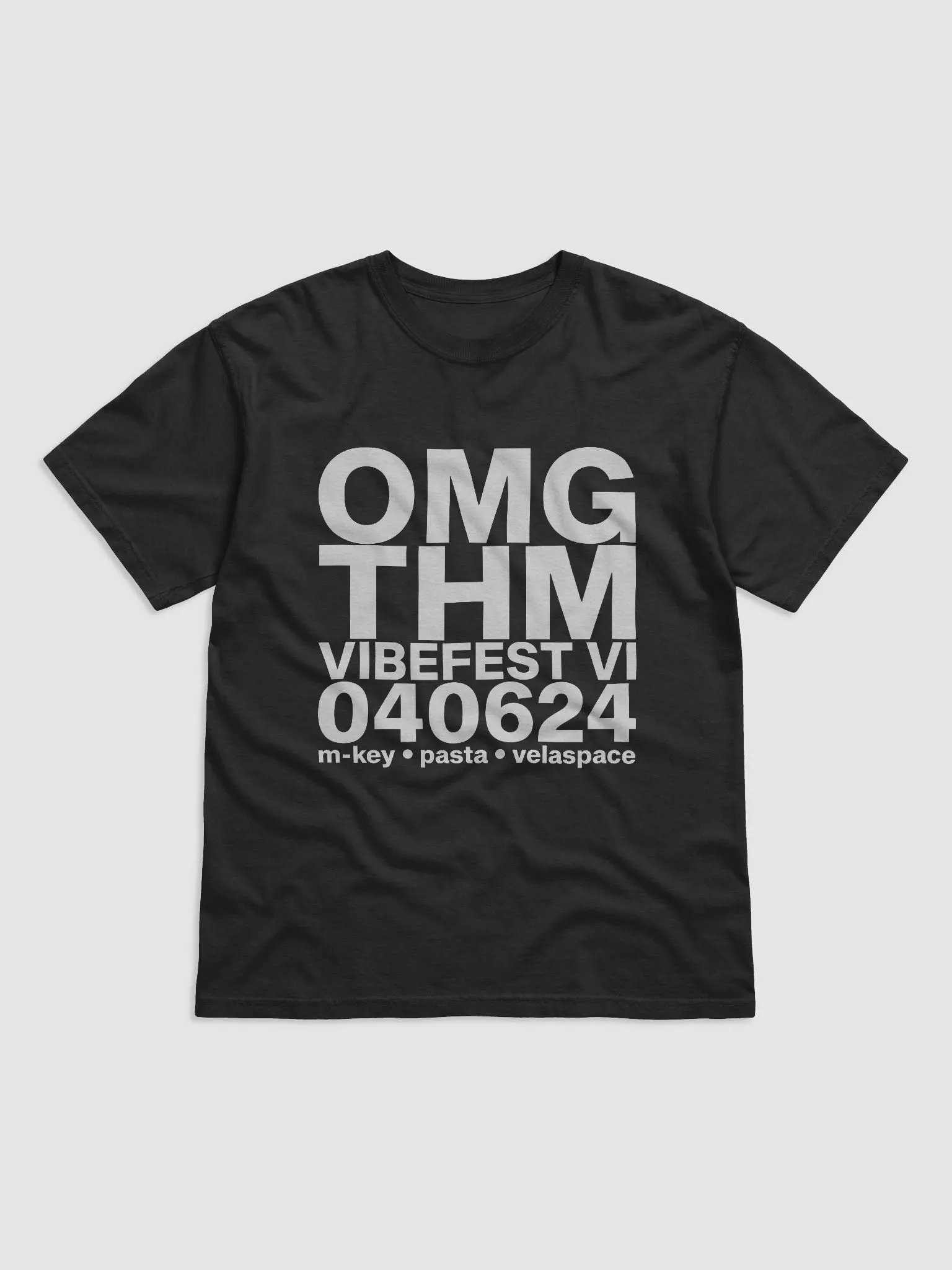OMG THM TEE (BLACK) product image (1)