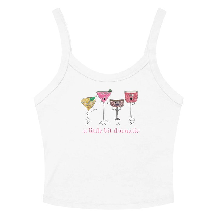 a little bit dramatic tank (white) product image (2)
