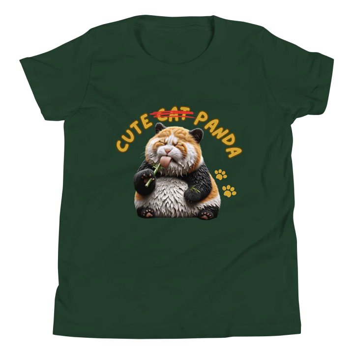 'Cute Not Cat But Panda' Youth T-Shirt 🐱🐼😄 product image (1)