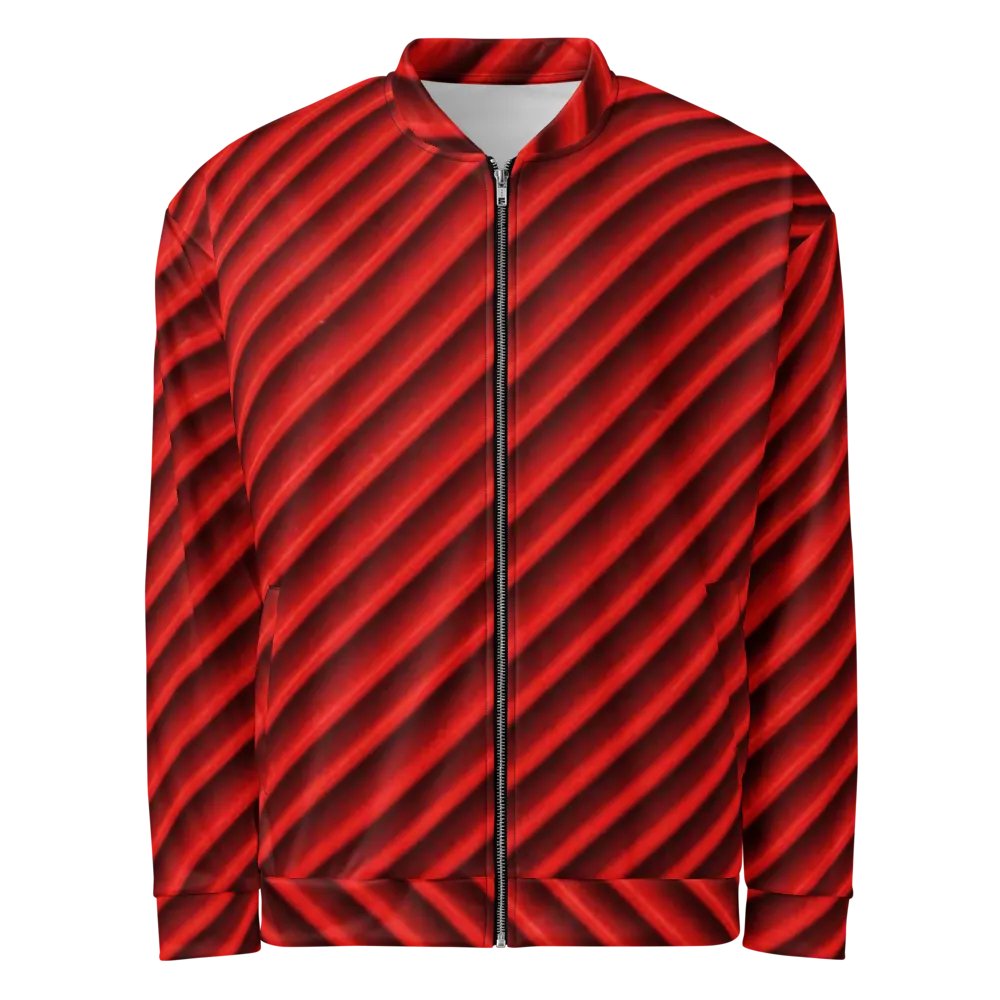 Crimson Currents Bomber Jacket product image (1)