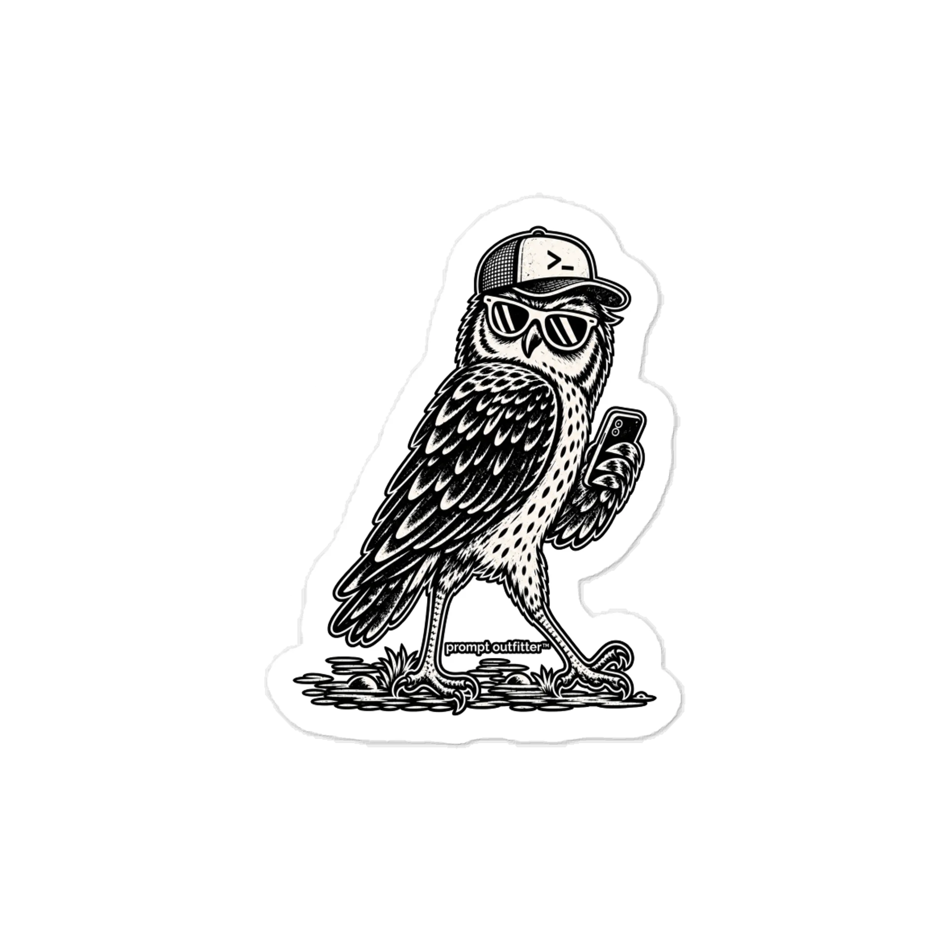 Owl Walk 3×4 in Vinyl Decal product image (1)