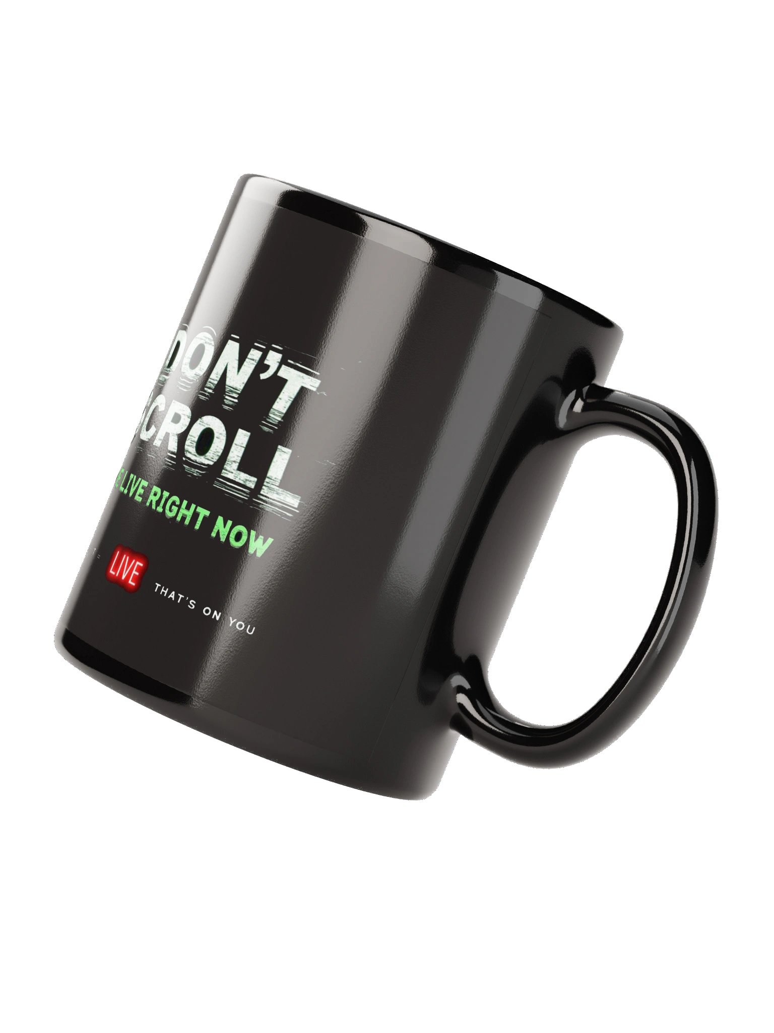 Don’t Scroll Glitch Mug product image (4)