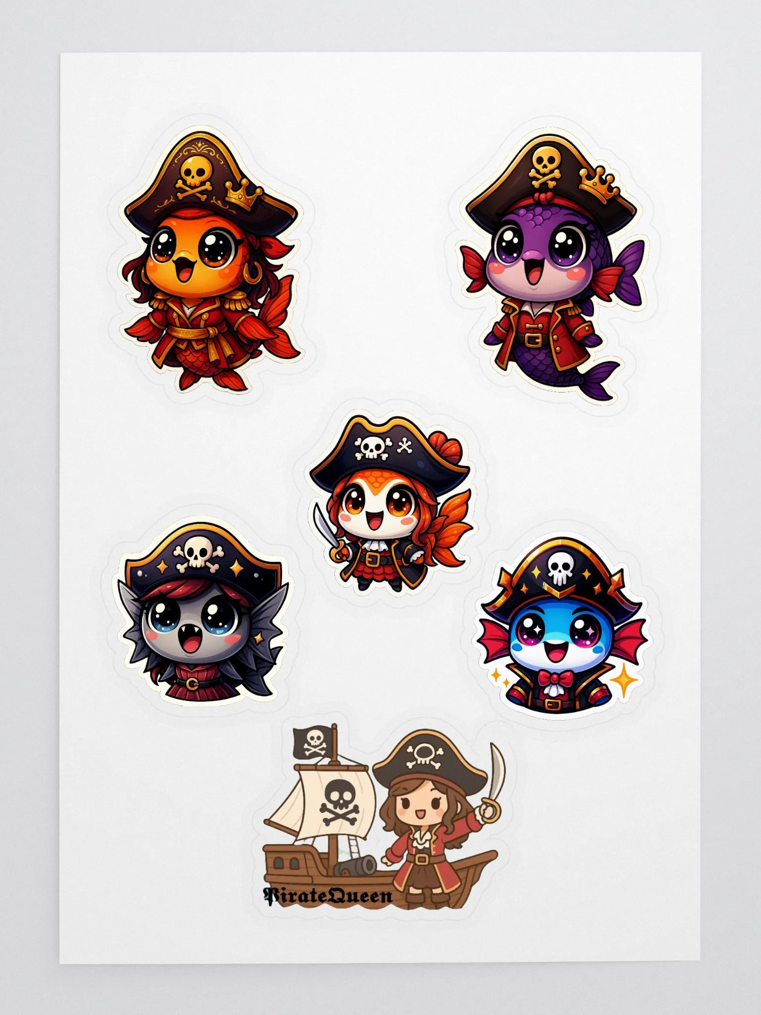 PirateQueen Sticker Sheet product image (3)