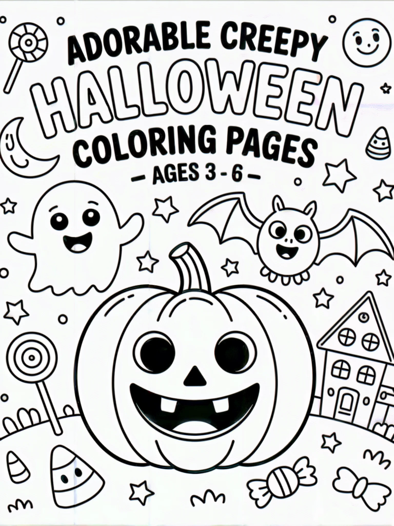 👻 150 Fun & Spooky Halloween Coloring Pages for Kids product image (1)
