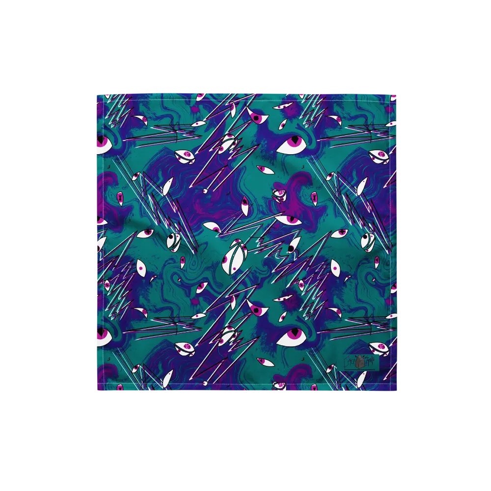 Eye and Lightning Magic (Overdose colours) Bandana product image (1)