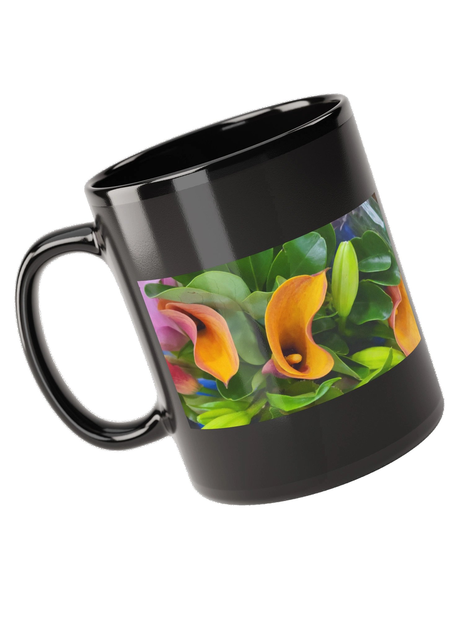 Blooming Calla Lily Black Mug product image (10)