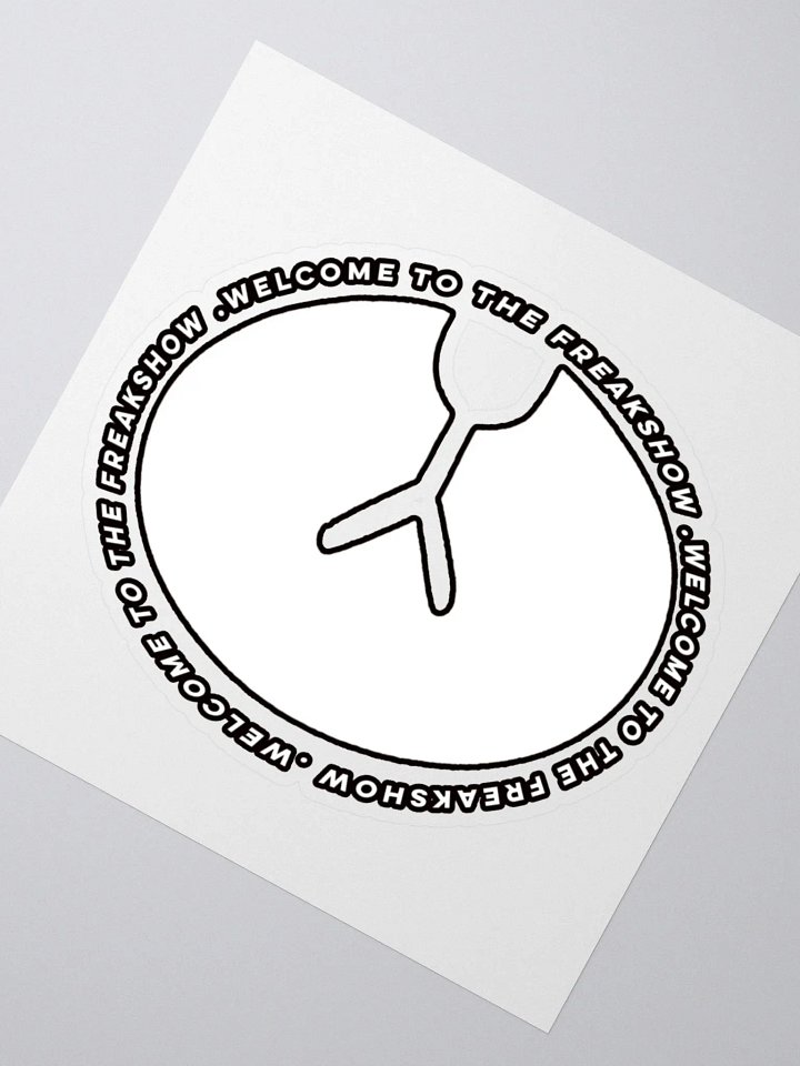 IcyDaRabbit Logo Sticker (White) product image (2)