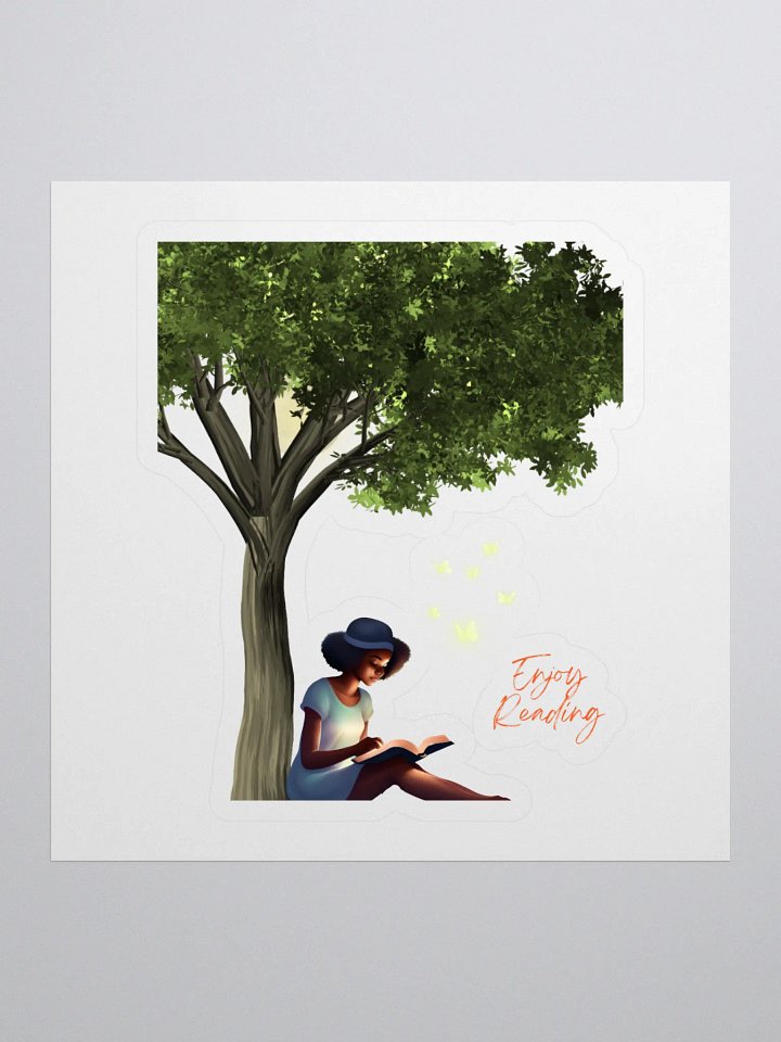 Summertime Reading By The Moon Sticker product image (1)