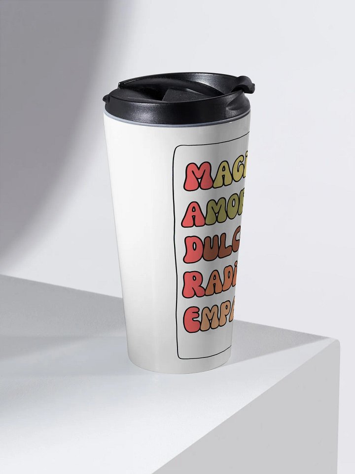 Mother’s day acrostic Boho Design steel travel mug product image (2)