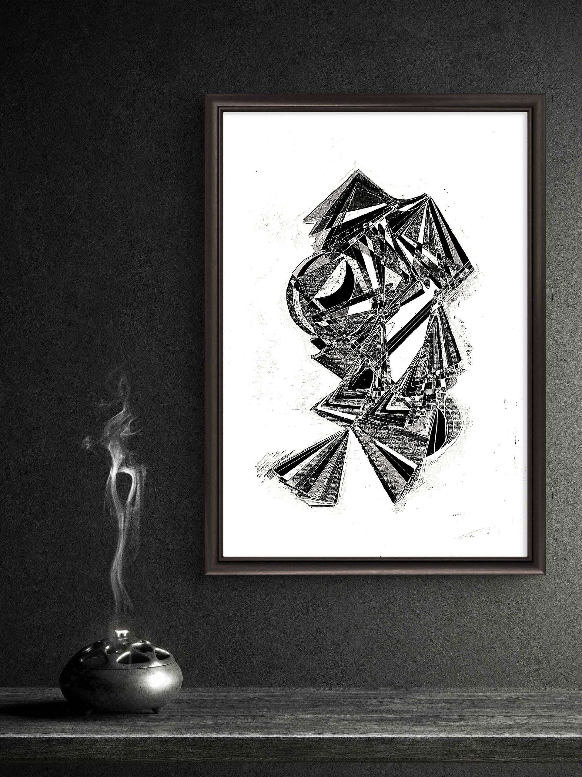 The Samurai 2026 (B&W) — Fine Art Print with Frame product image (74)