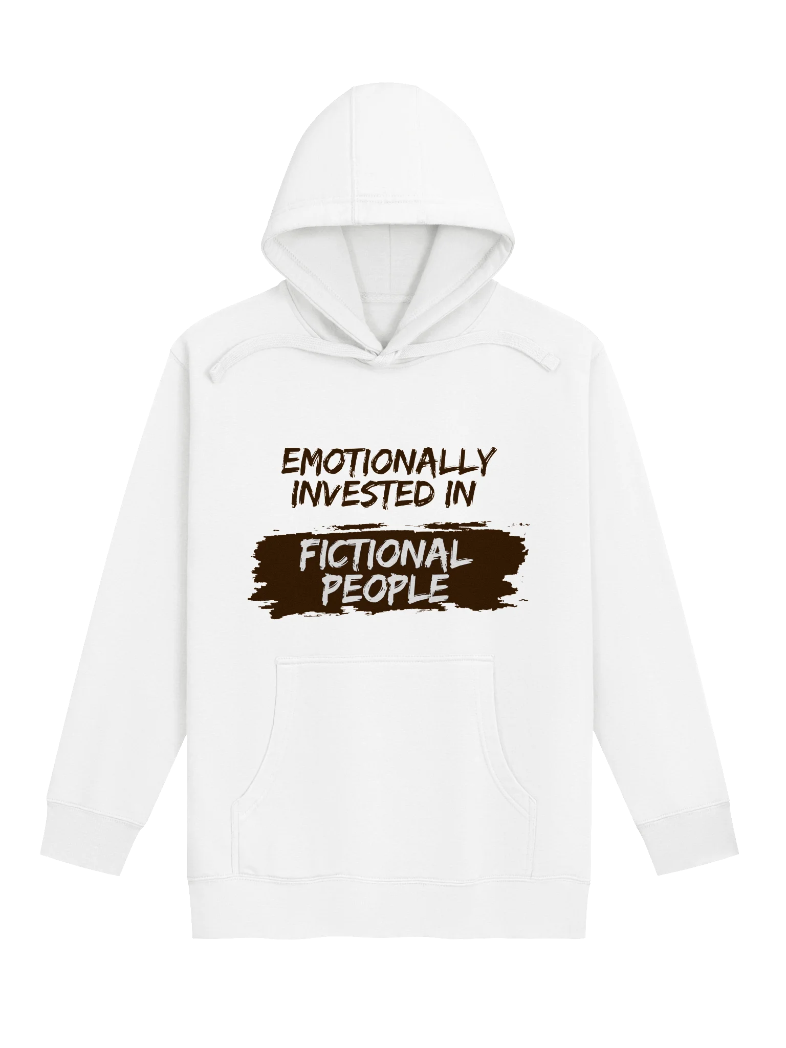 Emotionally Invested in Fictional People - White Hoodie product image (1)