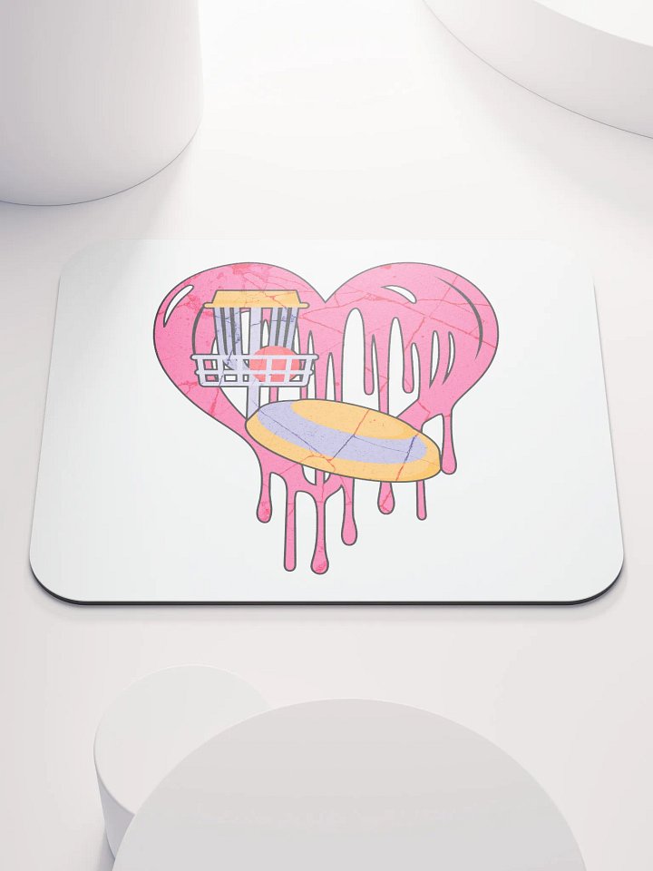 Heart Disc Golf Mouse Pad product image (2)