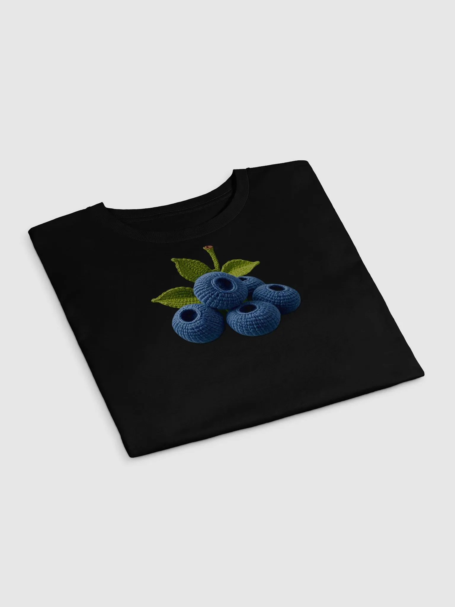 CozyAvocado Women's Premium Blueberries Crop Top #3 product image (3)