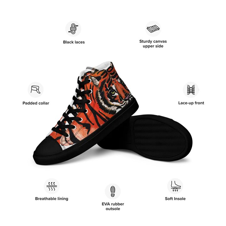 Hey tiger, High Top canvas shoes (mens) product image (2)