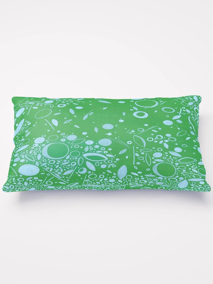 Long Graphic Green Pillow product image (2)