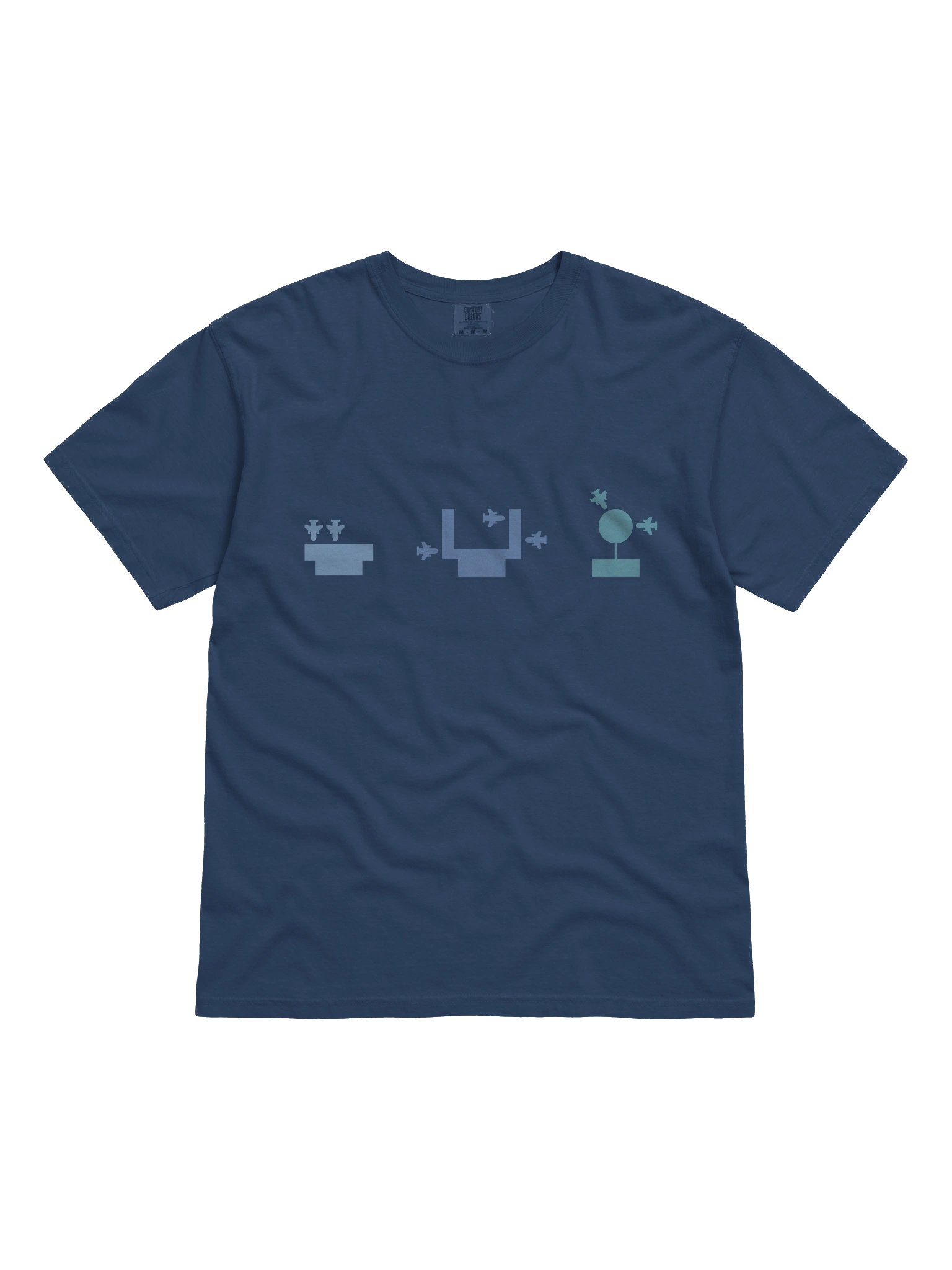 Terminal Layouts T-Shirt - Blue (100% heavyweight cotton) product image (1)