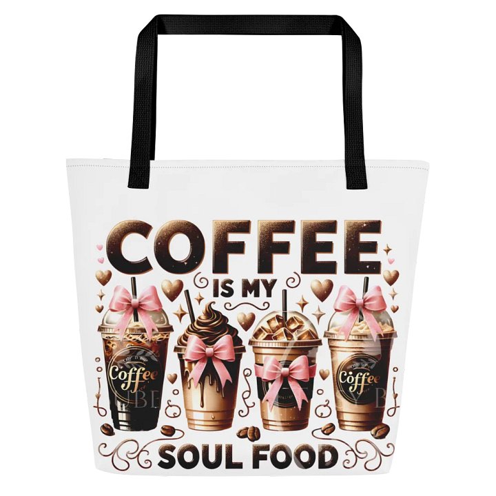 Coffee Tote Bag, Large Tote Bag product image (2)