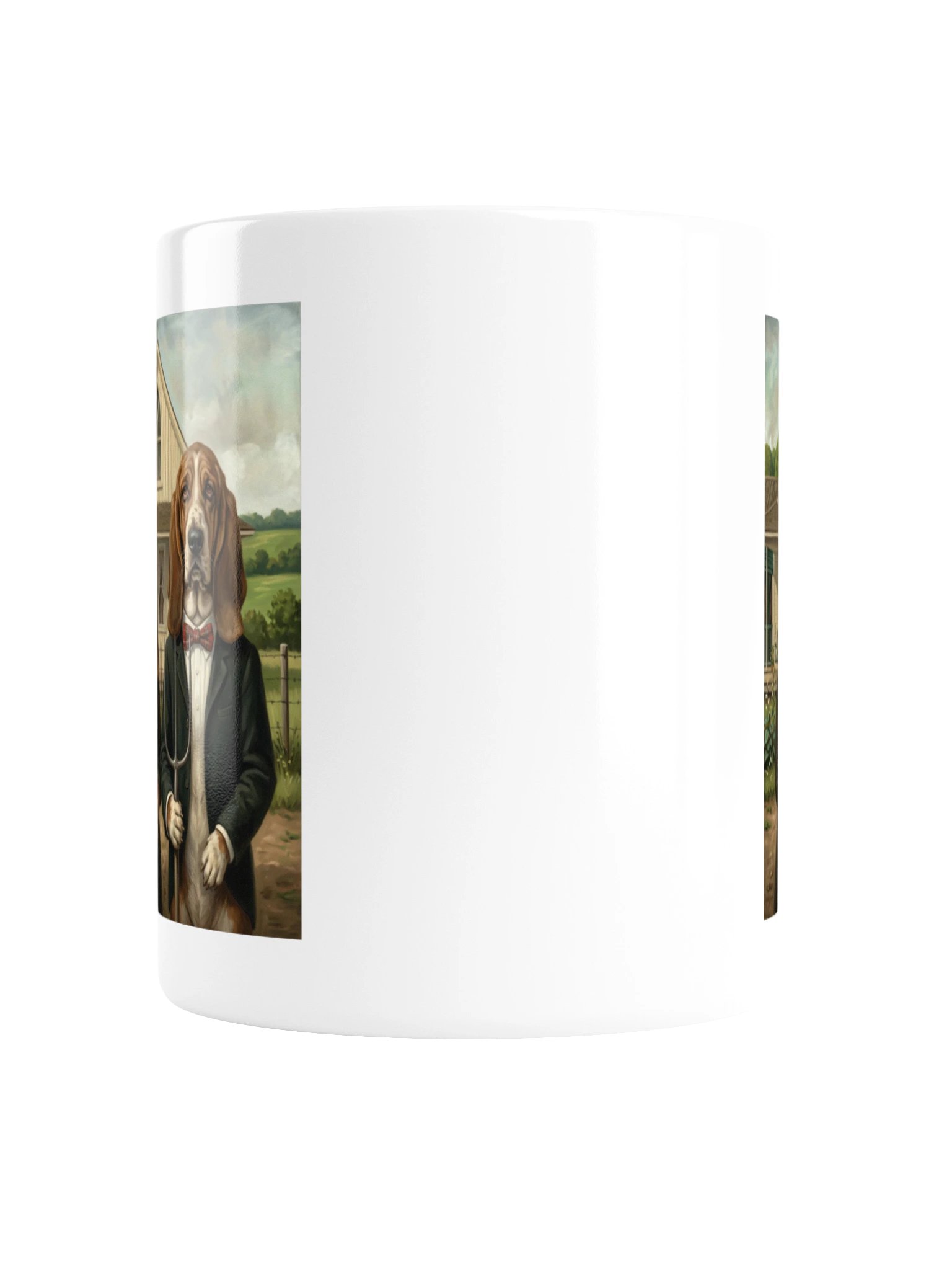 American Gothic Bassets Mug product image (2)