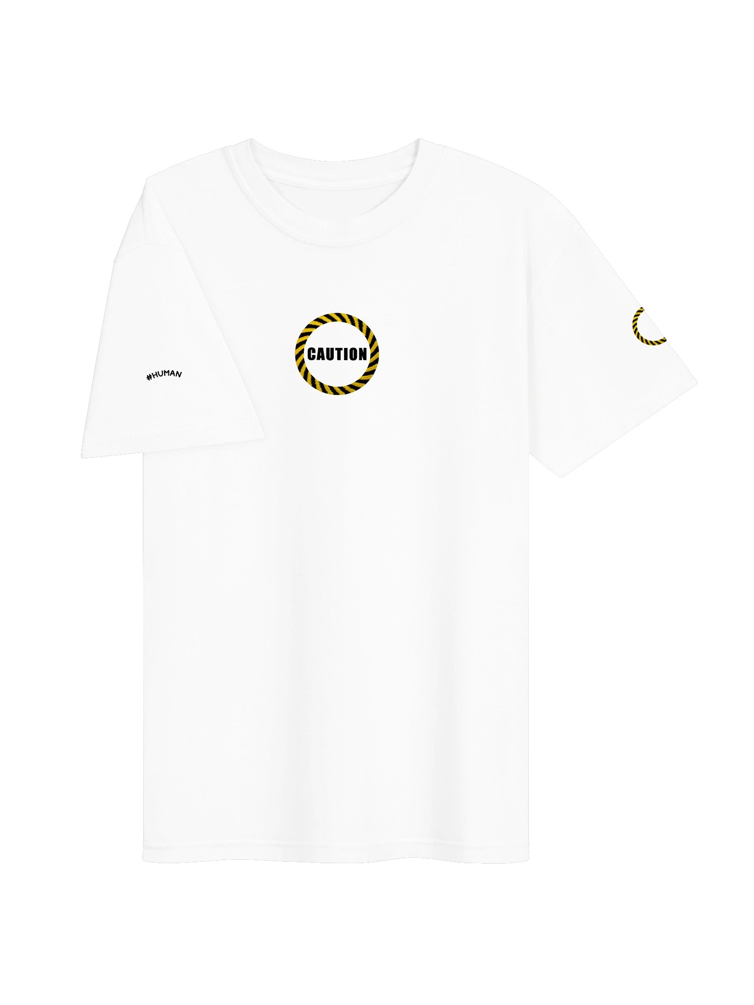 caution | embroidered tee product image (2)