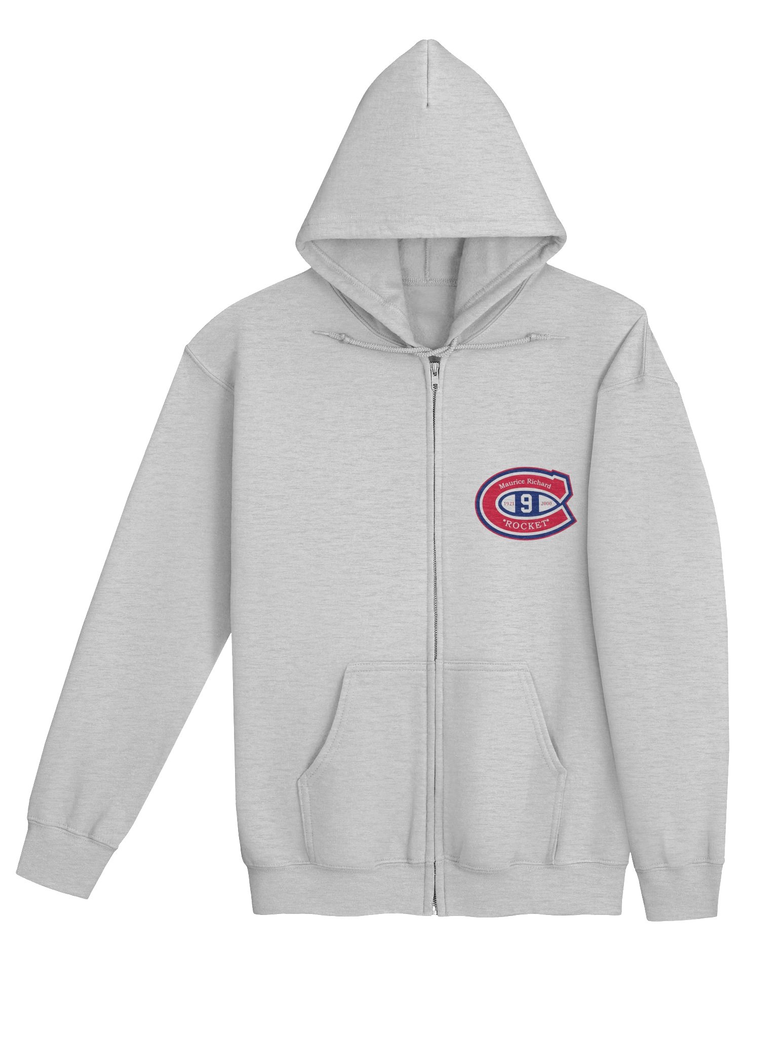 Maurice Richard #9 Tribute Logo Zip Hoodie product image (4)