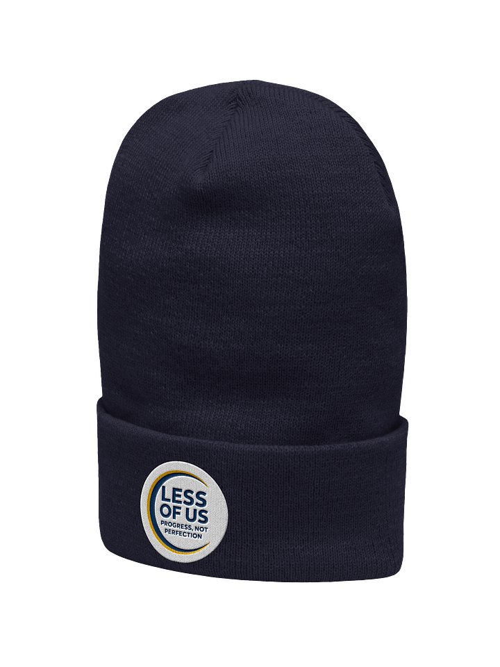 LESS OF US 'Progress, Not Perfection' Cuffed Beanie product image (2)