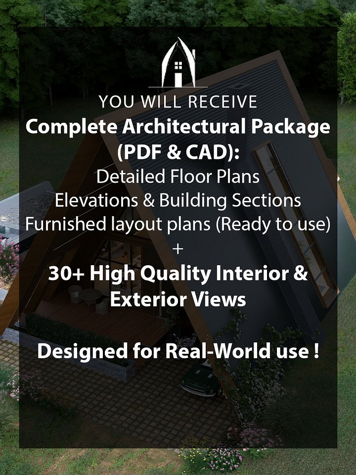A Frame House 044 - Drawings\Blueprints CAD + PDF - Metric + Imperial product image (2)