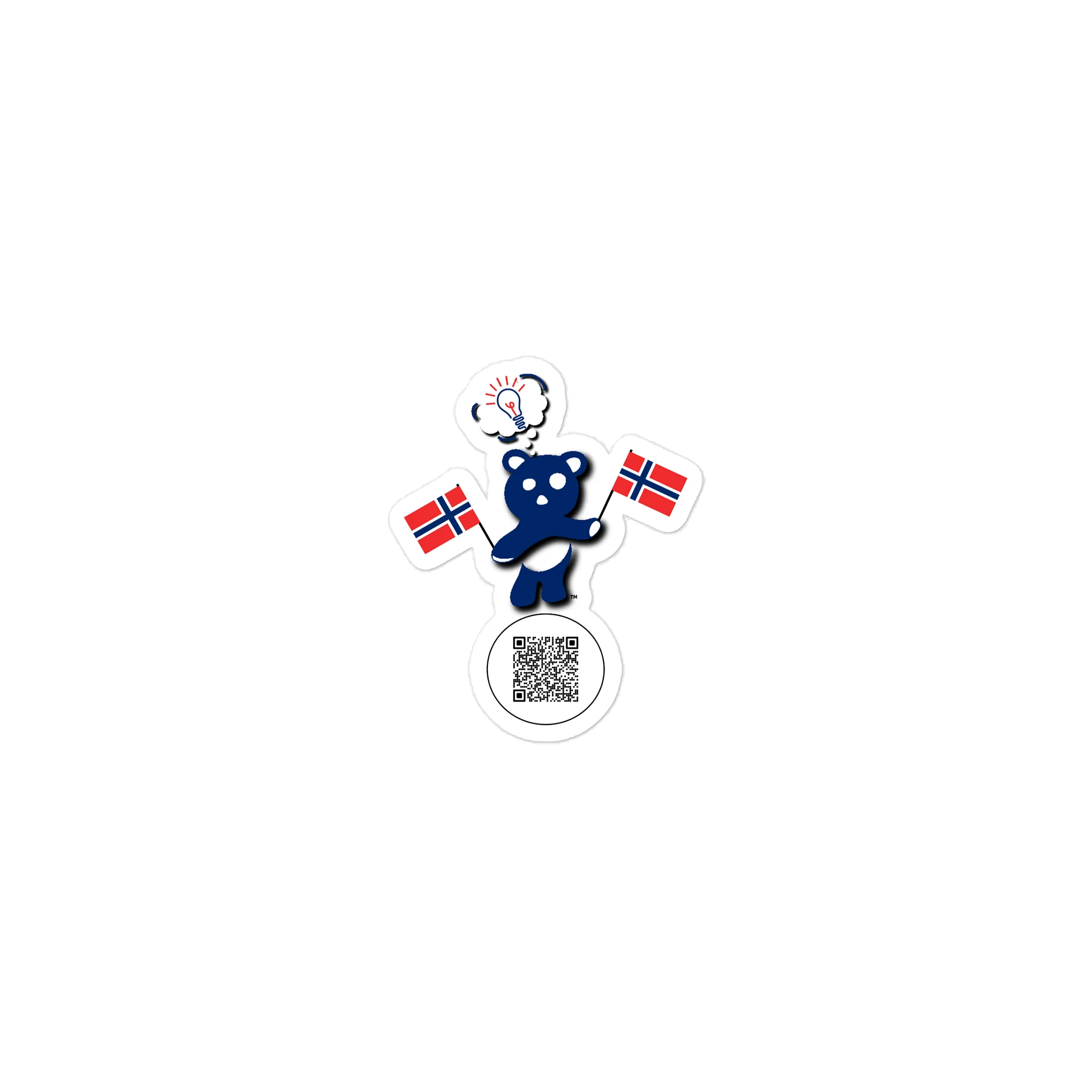 Norway — Country Bear Sticker | BehrBrained Media product image (1)