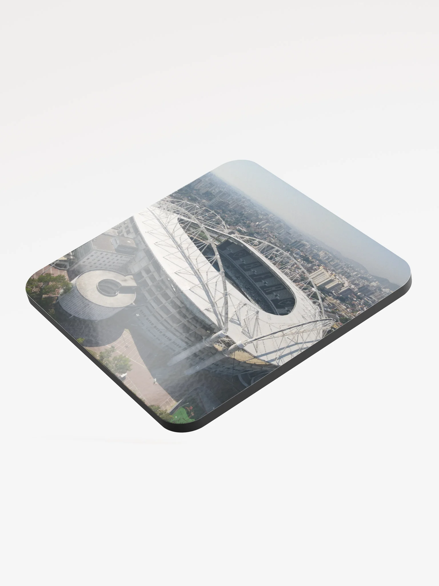 Nilton Santos Stadium – Glossy Cork Coaster /Porta-Copo de Cortiça (EN/BR) product image (3)