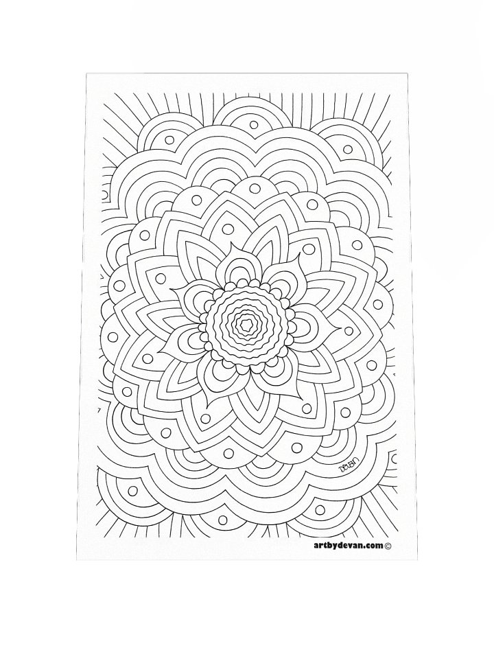 Color Your Own Art: Elaborate Mandala product image (1)